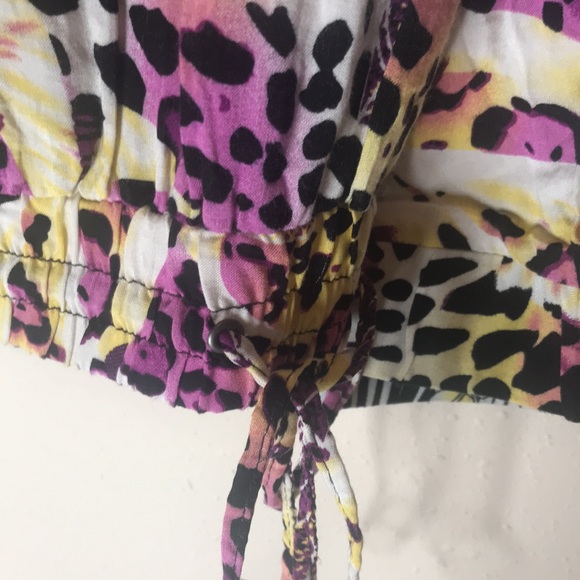 Body central | neon multicolor drawstring elastic bottom jogger pants - Picture 3 of 3